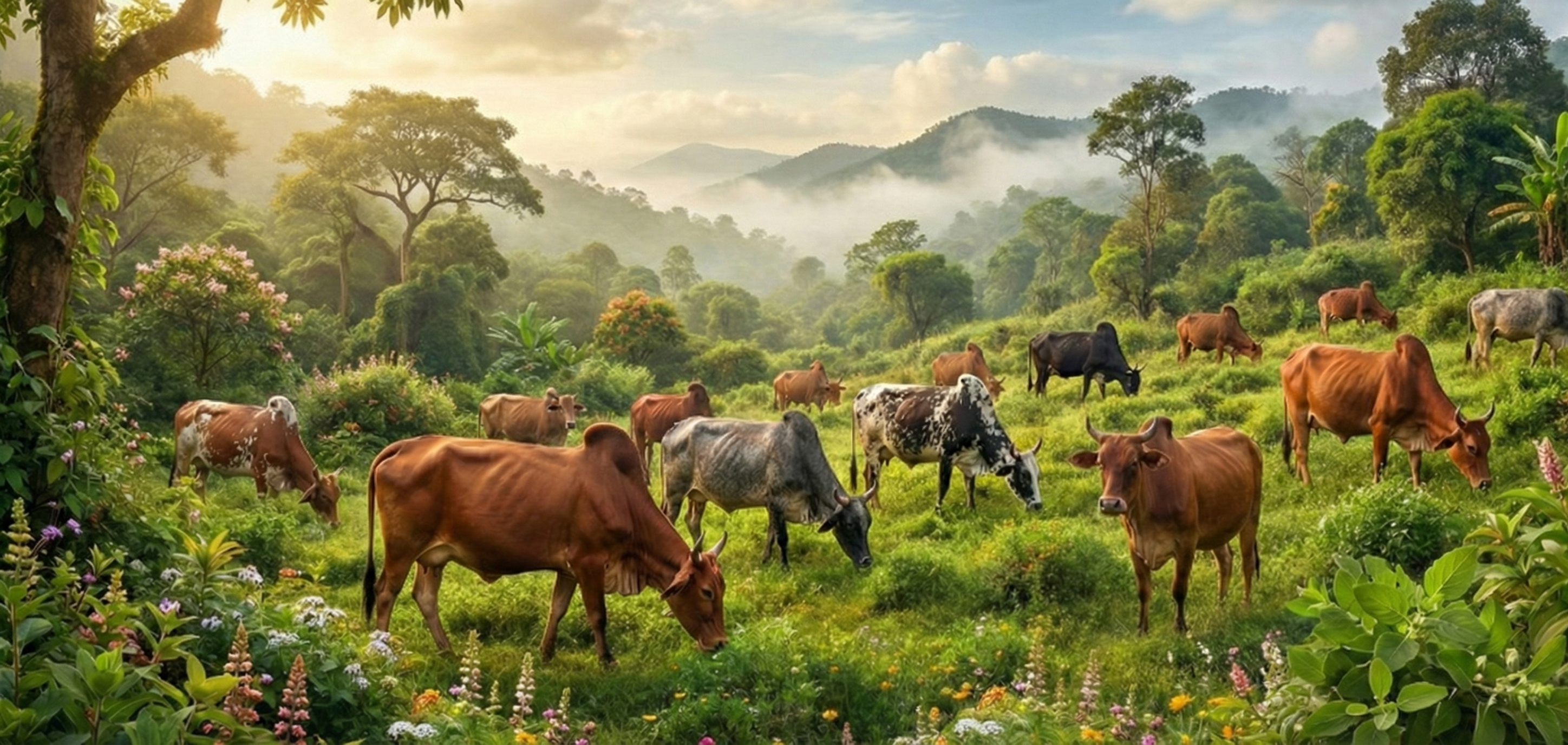 Malai Madu cow in the Western Ghats